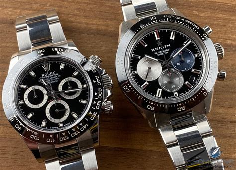 rolex daytona vs zenith